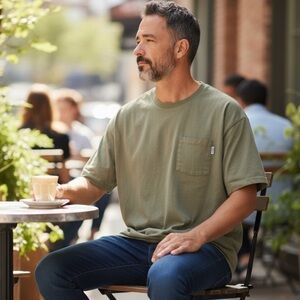 KUWALLA TEE (XL) Carbon Pocket Tee Super-Soft Carbon Brushed Crew-Neck